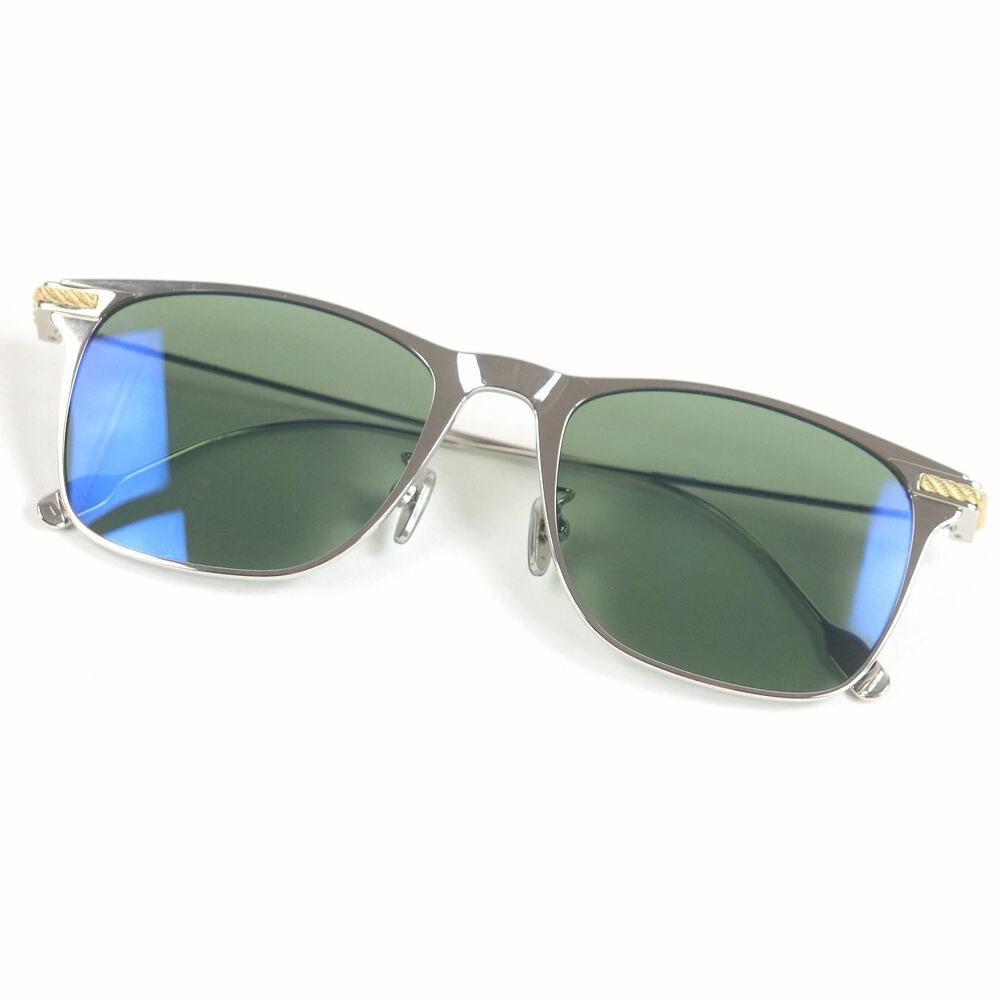 Fred Sunglasses FG40009U 18Q Shiny Rhodium Square Titanium Frame 54-19-145 NEW